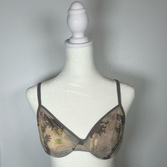 Calvin Klein Floral Sheer Bra. Size 34C - Picture 1 of 5